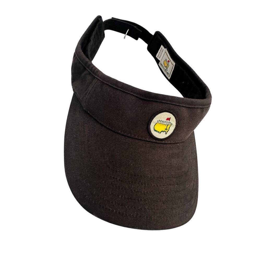 Official Augusta Masters Black Cotton PGA Tour Golf Visor Loop Hat Sporty Gift